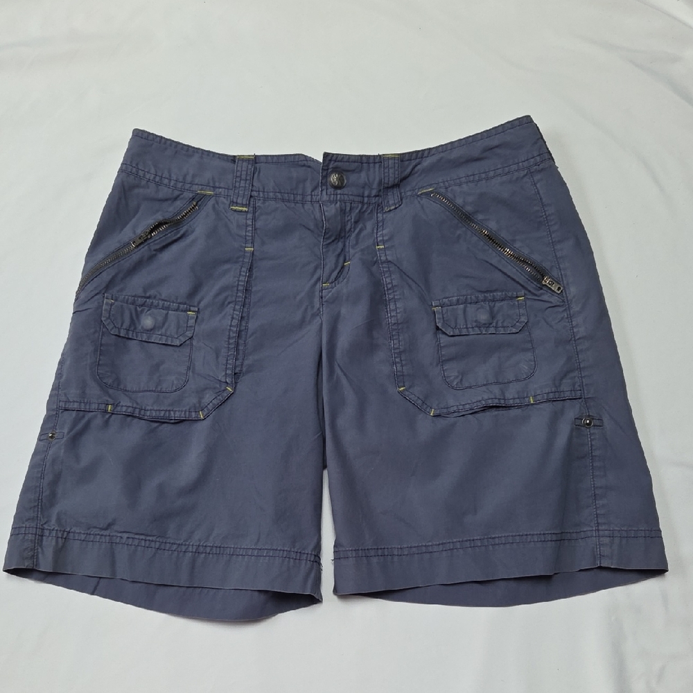 Athleta Coastal Trail Blue Cargo Shorts